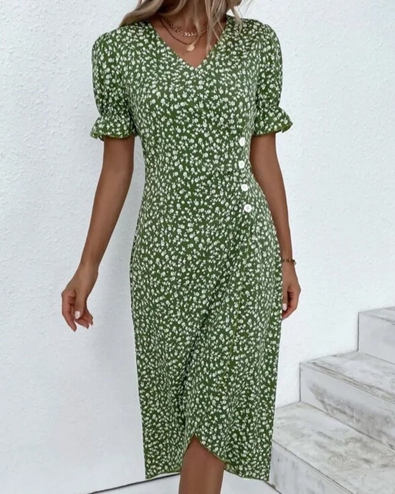 Madita™ - Wickelkleid mit Knöpfen für feminine Eleganz