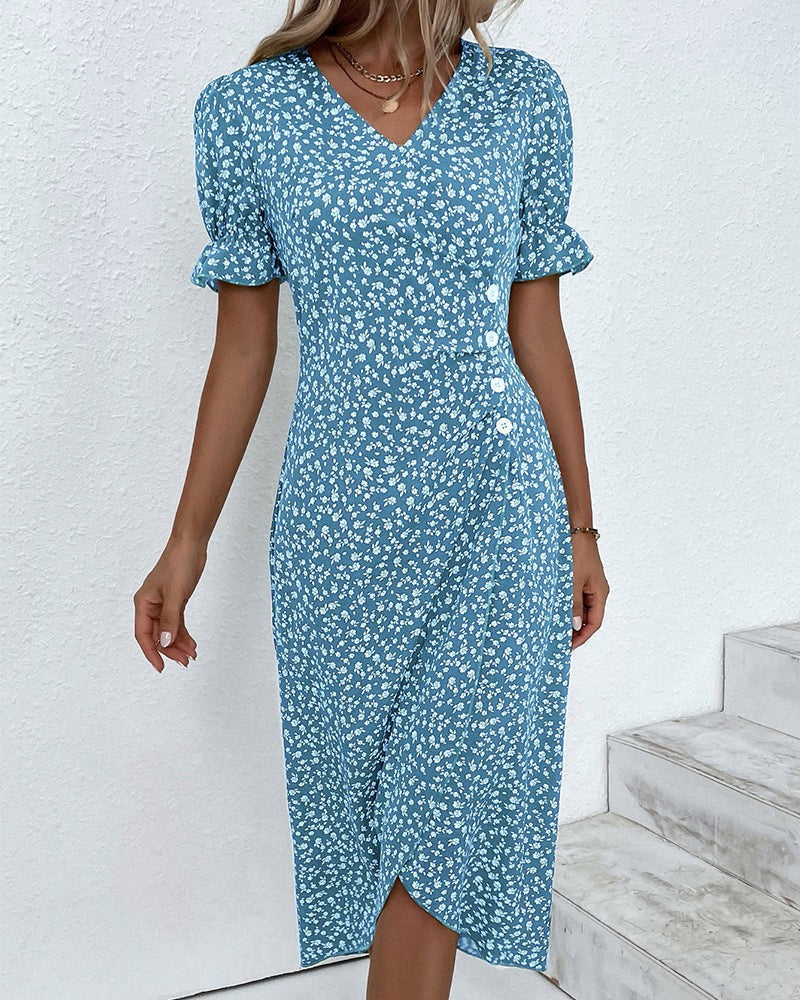 Madita™ - Wickelkleid mit Knöpfen für feminine Eleganz