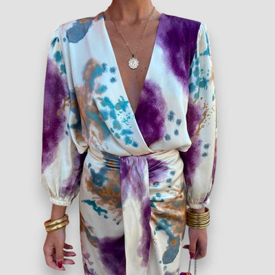 Selina™ - Elegantes Kleid mit V-Ausschnitt
