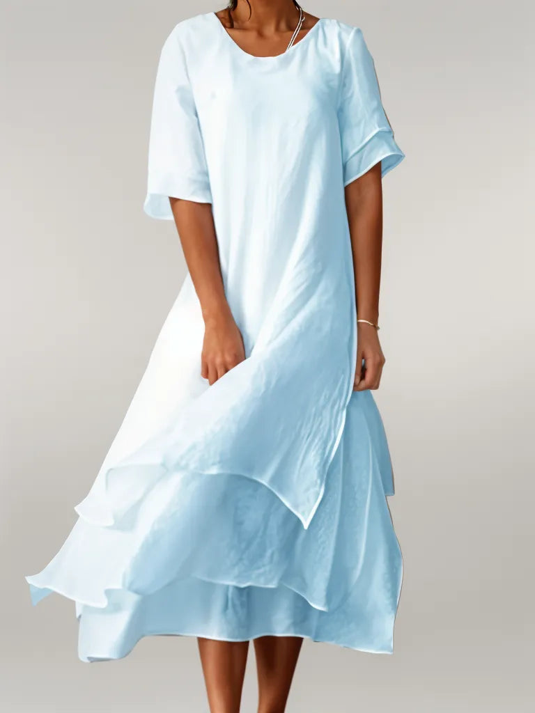 Maja™ – Elegantes langes Baumwollkleid