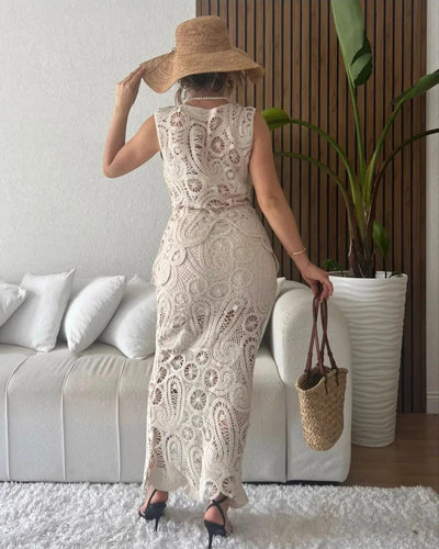 Amelie™ - Romantisches Spitzenkleid mit Midi-Länge