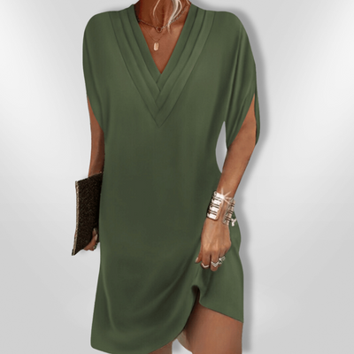 Thalia™ - Figurschmeichelndes Wickelkleid mit V-Ausschnitt