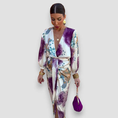 Selina™ - Elegantes Kleid mit V-Ausschnitt