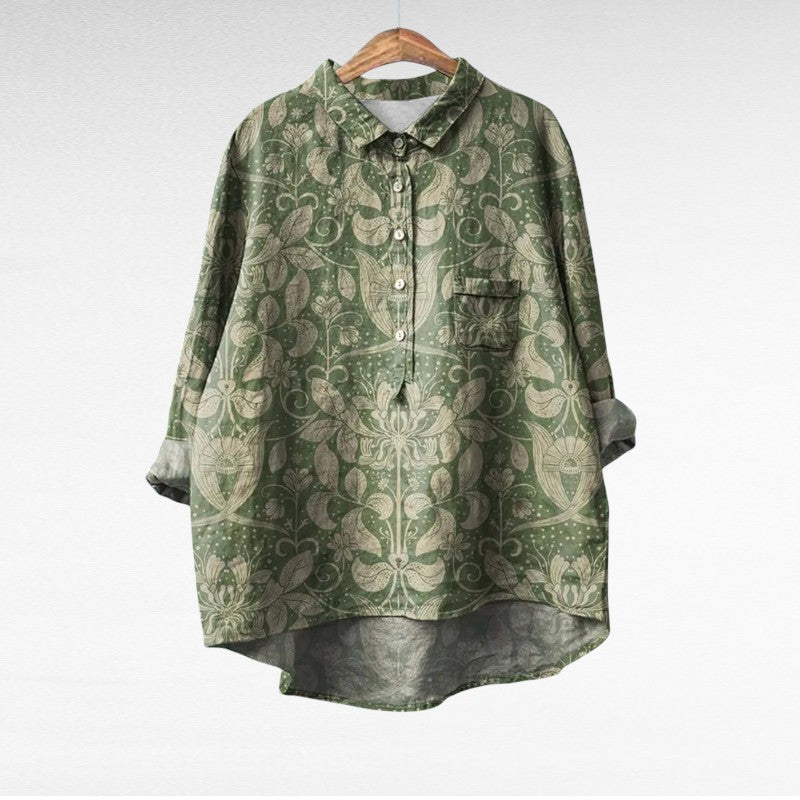 Laluna® | Klassische Blumenbluse