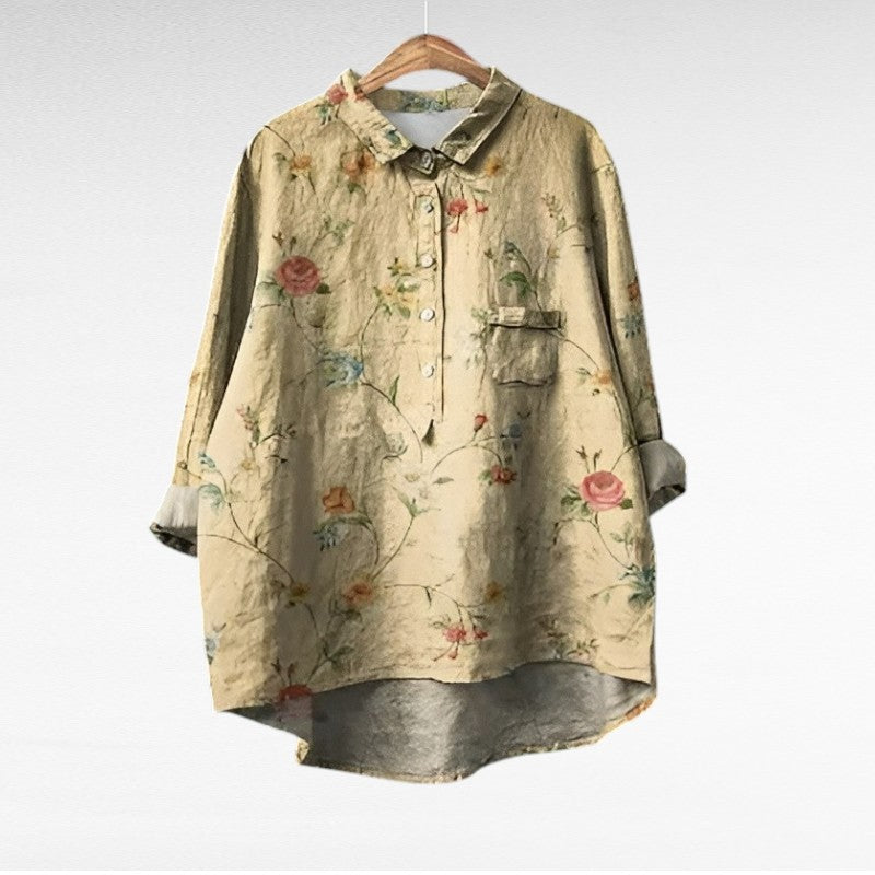 Laluna® | Klassische Blumenbluse