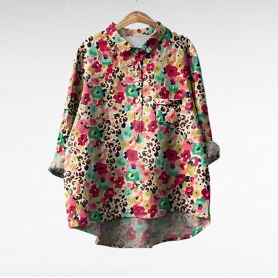 Laluna® | Klassische Blumenbluse