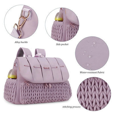 Leni™ - Stilvoller Wickelrucksack in Lila