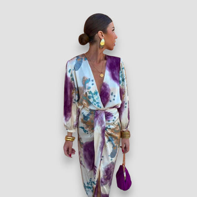 Selina™ - Elegantes Kleid mit V-Ausschnitt