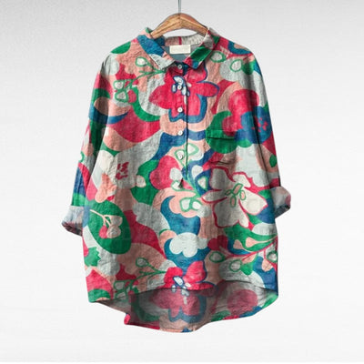 Laluna® | Klassische Blumenbluse