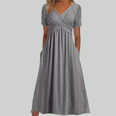 Viola™ - Midikleid mit überkreuztem Ausschnitt