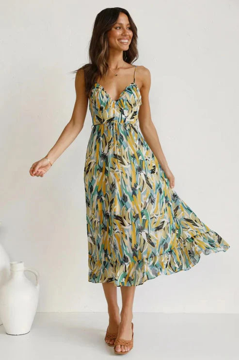 Waltraud™ - Maxikleid mit dünnen Trägern