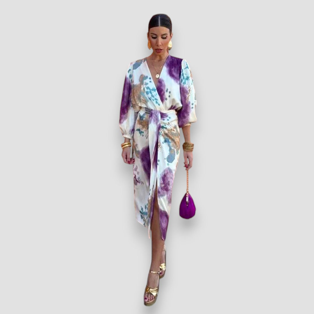 Selina™ - Elegantes Kleid mit V-Ausschnitt