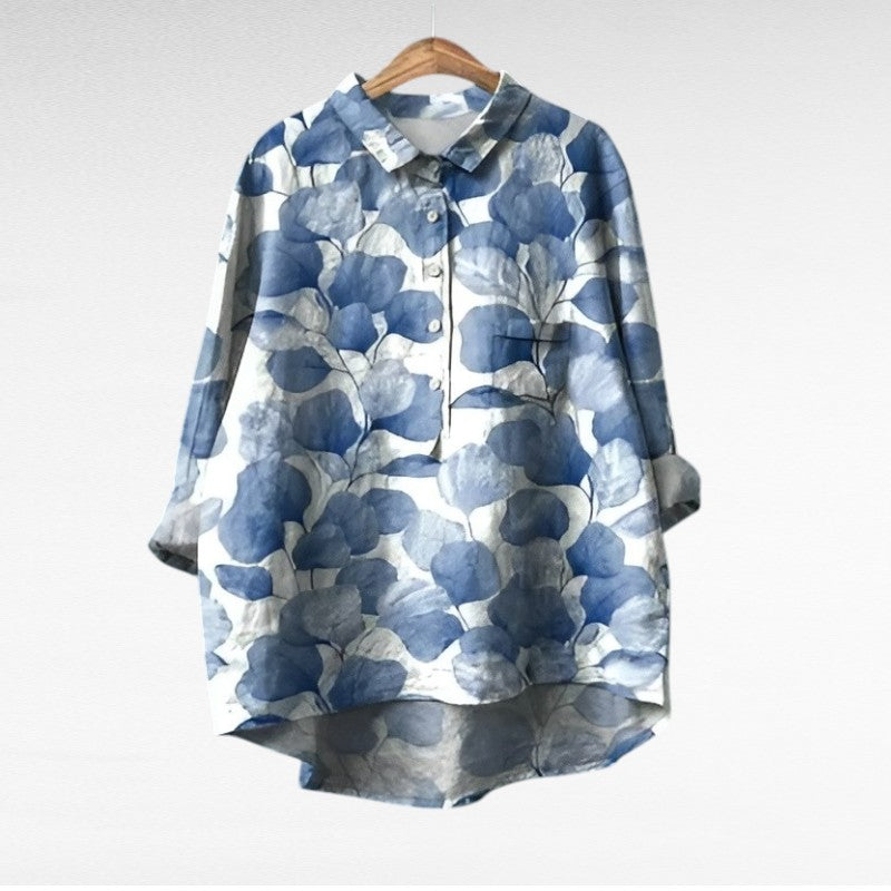 Laluna® | Klassische Blumenbluse