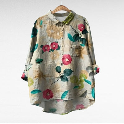 Laluna® | Klassische Blumenbluse