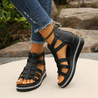 ROSE - Elegante Keilsandalen