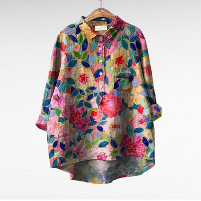 Laluna® | Klassische Blumenbluse