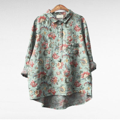 Laluna® | Klassische Blumenbluse