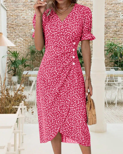 Madita™ - Wickelkleid mit Knöpfen für feminine Eleganz