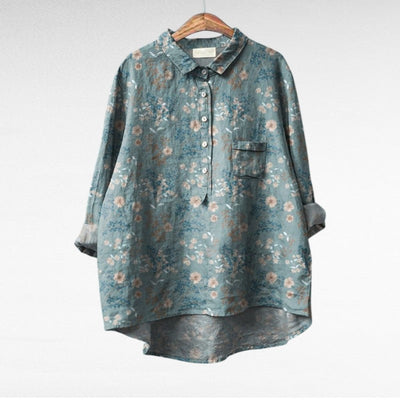 Laluna® | Klassische Blumenbluse