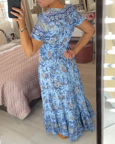 Olivia™ - Fließendes Maxikleid mit Blumenmuster