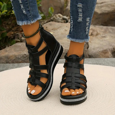 ROSE - Elegante Keilsandalen