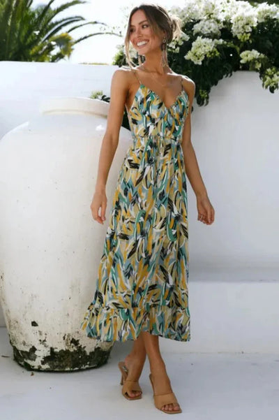 Waltraud™ - Maxikleid mit dünnen Trägern