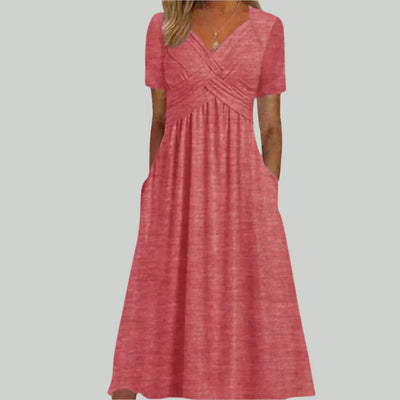 Viola™ - Midikleid mit überkreuztem Ausschnitt