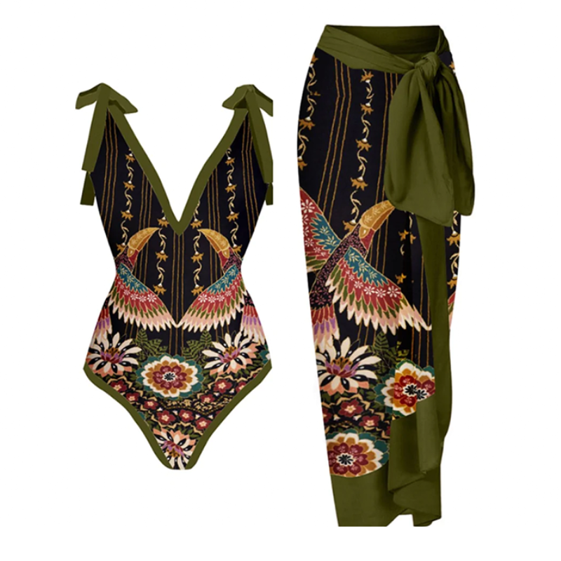 Felicitas™ - Einteiler-Set mit stylischem Überwurf