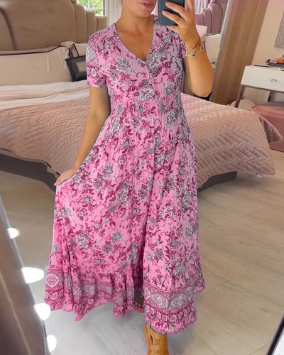 Olivia™ - Fließendes Maxikleid mit Blumenmuster