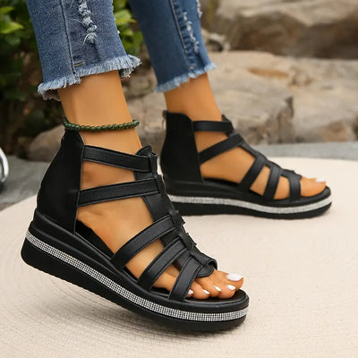 ROSE - Elegante Keilsandalen