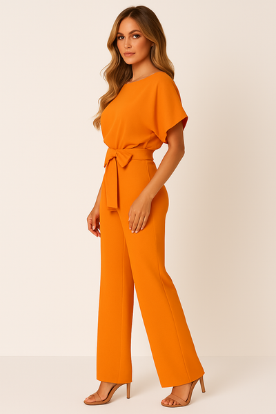 Elva™ - Krawatten-Gürtel-Overall - Stilvoller All-in-One für jeden Anlass