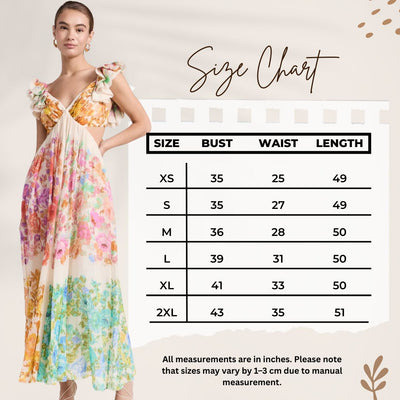Raie™ - Sommerblumen Midikleid