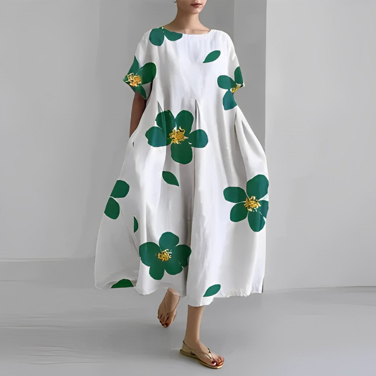 Ronja™ - Loses Damen Kleid mit auffälligem Druck für stilvollen Komfort