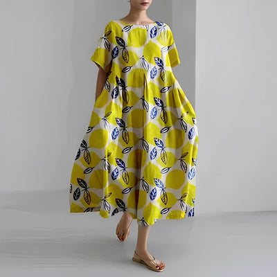 Ronja™ - Loses Damen Kleid mit auffälligem Druck für stilvollen Komfort
