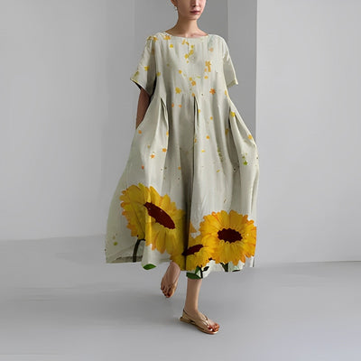 Ronja™ - Loses Damen Kleid mit auffälligem Druck für stilvollen Komfort
