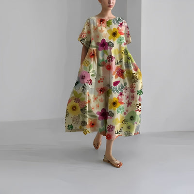Ronja™ - Loses Damen Kleid mit auffälligem Druck für stilvollen Komfort