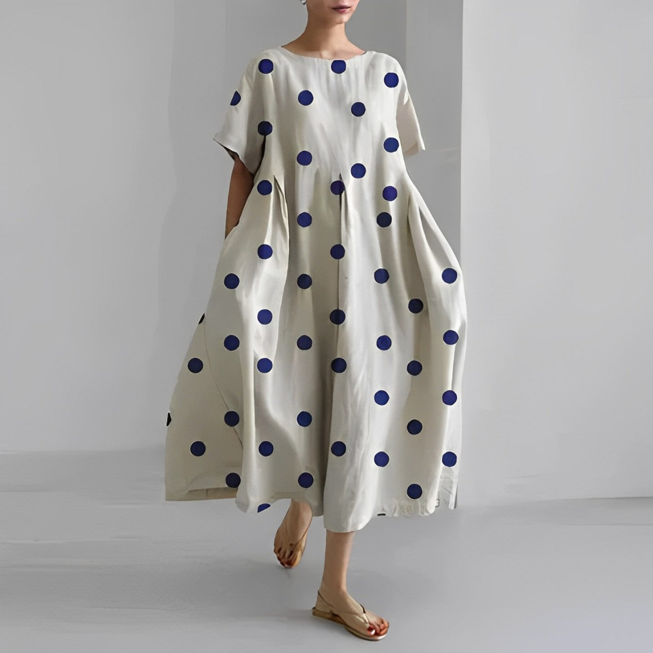 Ronja™ - Loses Damen Kleid mit auffälligem Druck für stilvollen Komfort