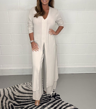 Sara™ - Eleganter Jumpsuit mit Tunika-Silhouette