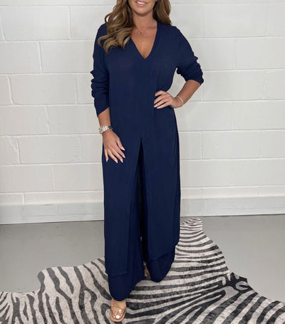 Sara™ - Eleganter Jumpsuit mit Tunika-Silhouette
