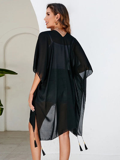 Celeste™ Oversized Strand Kimono | Lockerer Cover-Up | Minimalistische Strandmode