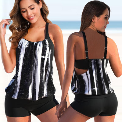 Serafina™ - Dehnbares Tankini-Set mit Statement-Prints