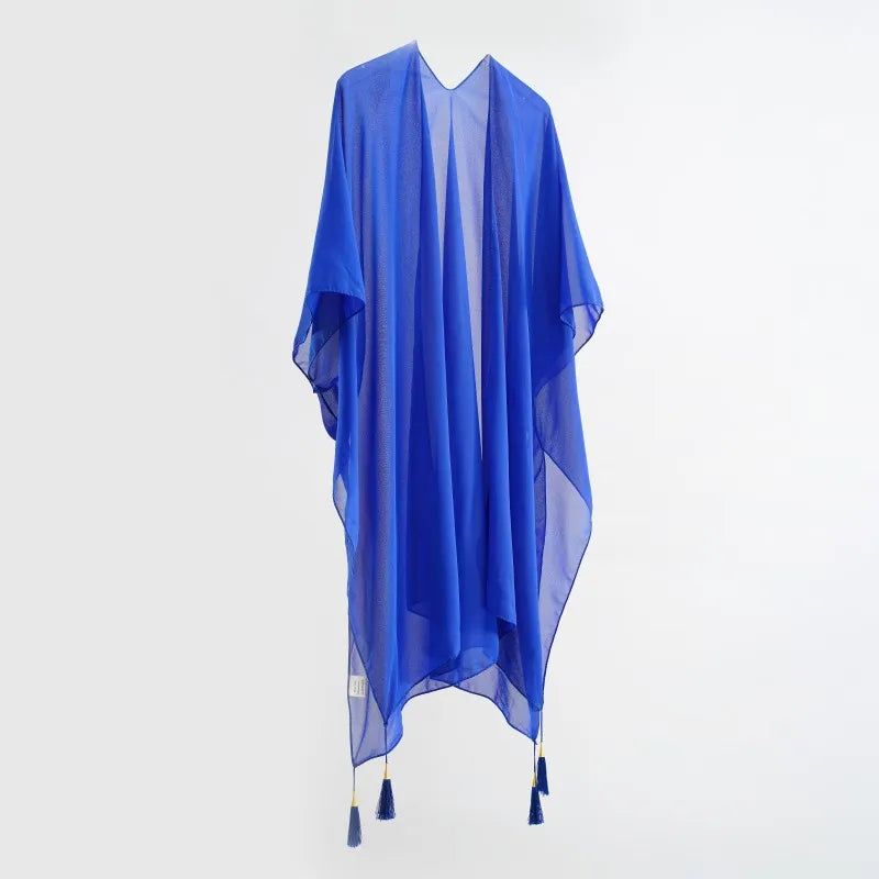 Celeste™ Oversized Strand Kimono | Lockerer Cover-Up | Minimalistische Strandmode