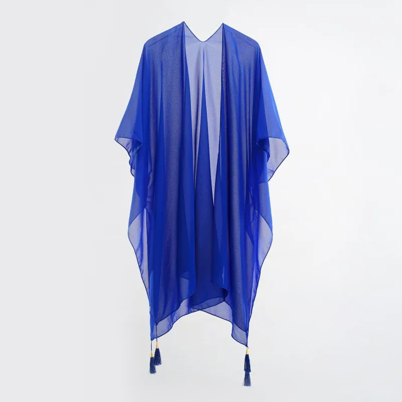 Celeste™ Oversized Strand Kimono | Lockerer Cover-Up | Minimalistische Strandmode