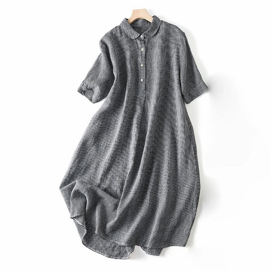 Selin™ - Lockeres Midi-Hemdkleid