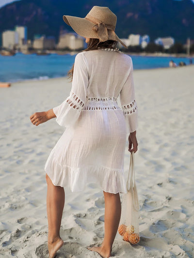 Valentina™ Boho Strand Kimono | Strand Cover-Up | Luftige Strandmode