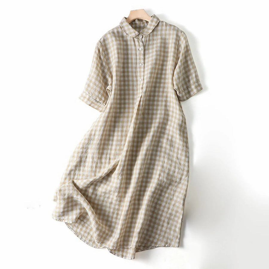 Selin™ - Lockeres Midi-Hemdkleid