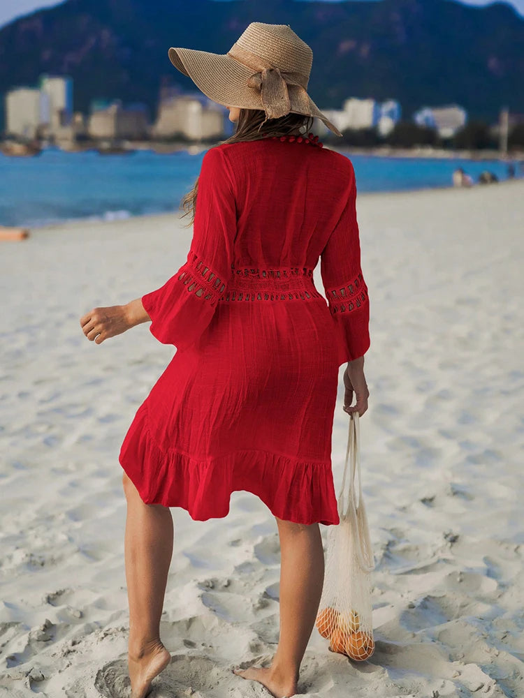 Valentina™ Boho Strand Kimono | Strand Cover-Up | Luftige Strandmode