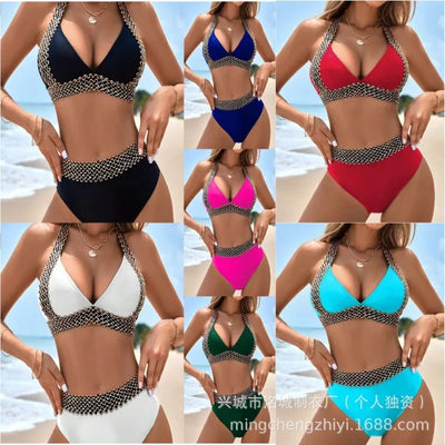 Natalia™ Glitzer Bikini Set | Zweiteiliger Bikini | Glamouröse Bademode
