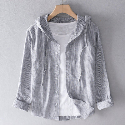 CATHARINA - LOCKERE BLUSE MIT KAPUZE
