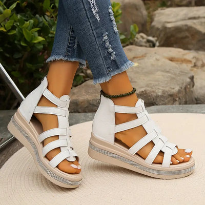 ROSE - Elegante Keilsandalen